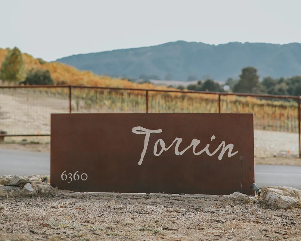 Torrin Paso Robles Winery Sign